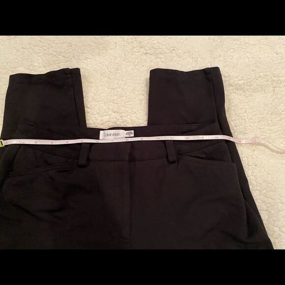 Calvin Kline Black Dress Crop Pants Sz 6 - Picture 6 of 9